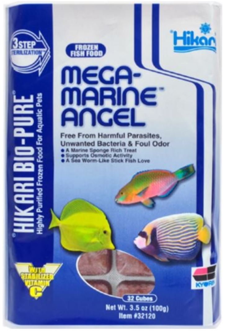 Hikari Frozen Mega-Marine Angelfish 3.5oz Cube fish food (Copy)