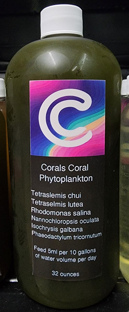 LIVE Rainbow Phytoplankton Blend - 11 Different Phytos for Coral Reef Health, Growth & Color More than just FOOD!