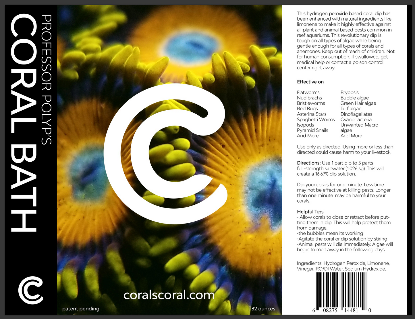 Professor Polyp's Bubble Bath Coral Dip